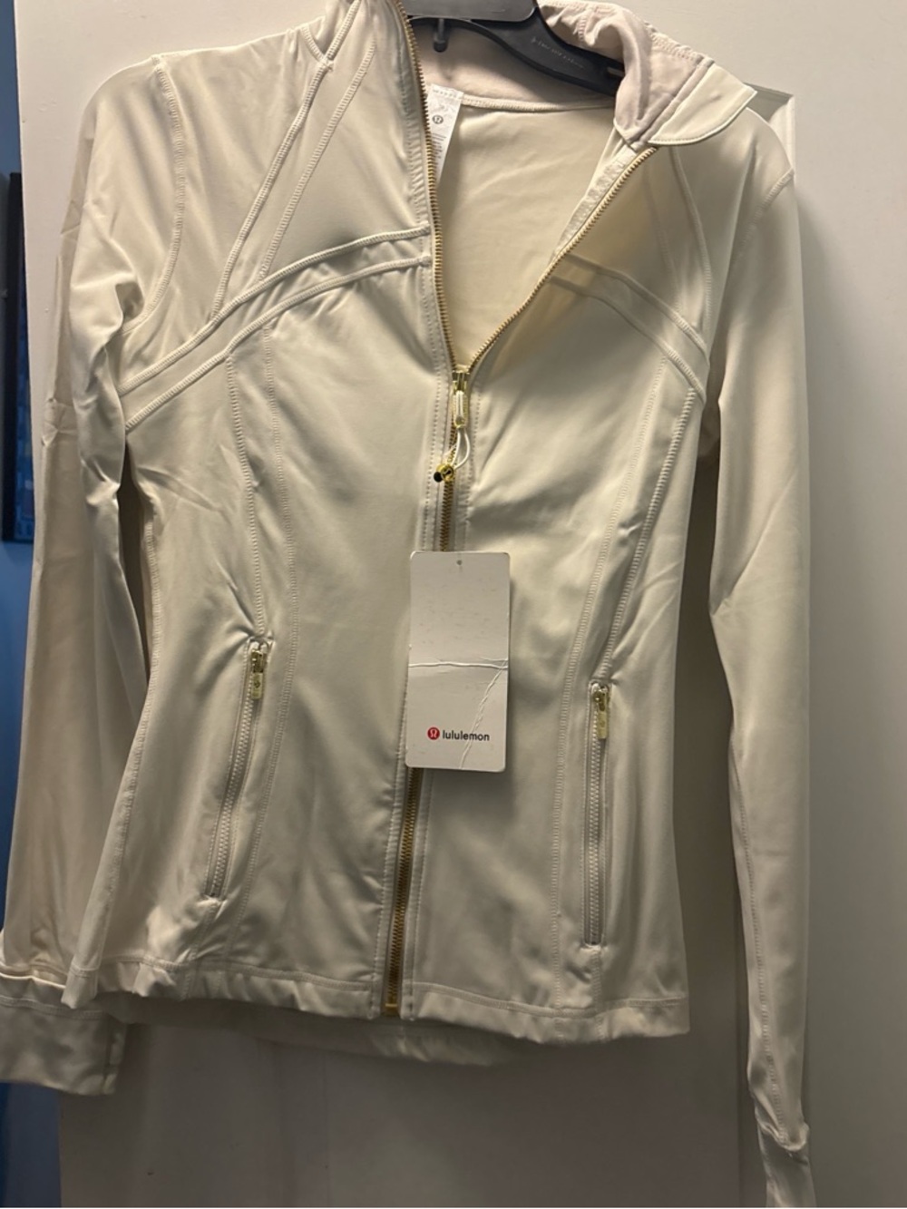 lululemon athletica Cream Full-Zip Lightweight Jacket